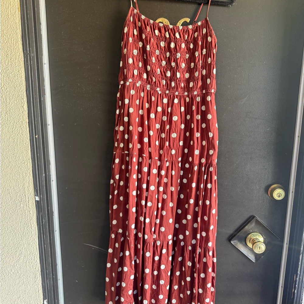 GAP Polka Dot Brown and White Dress - Picture 2 of 3